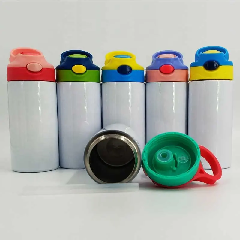 12oz Case of (5 Units) Colored Tumbler Lids Straw Plastic Leakproof Lids with Straw Hole for Kids Water Bottle