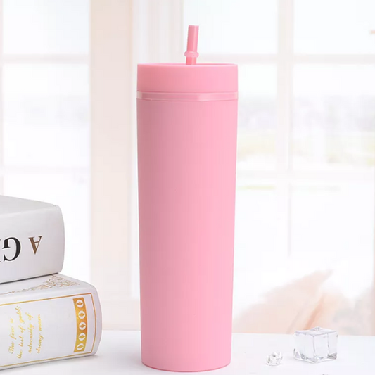 16oz (30 / UNITS) Skinny Matte Pastel Colored Acrylic Tumblers