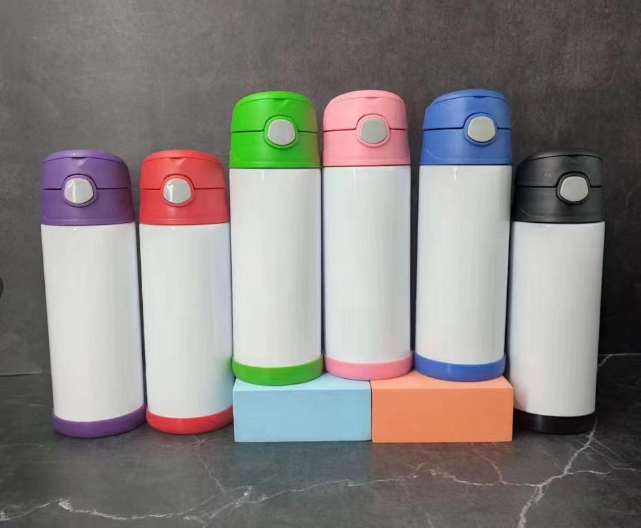 12oz Case (25unit) Stainless Steel Double Walled Children's Sports Water Bottle with Lid