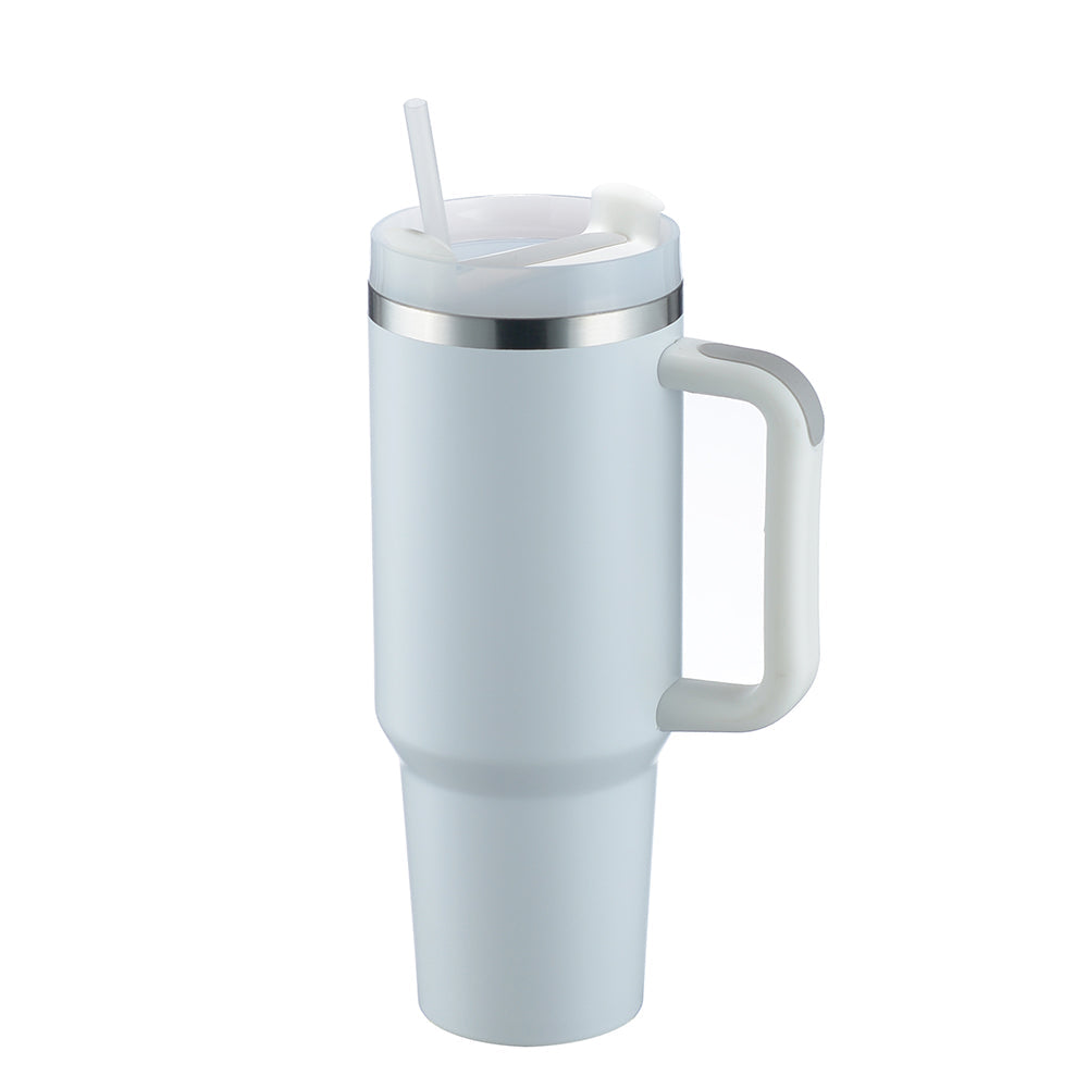 40oz H2.0 Tumbler Stainless Steel Double Wall Insulated Cup with Handle,
