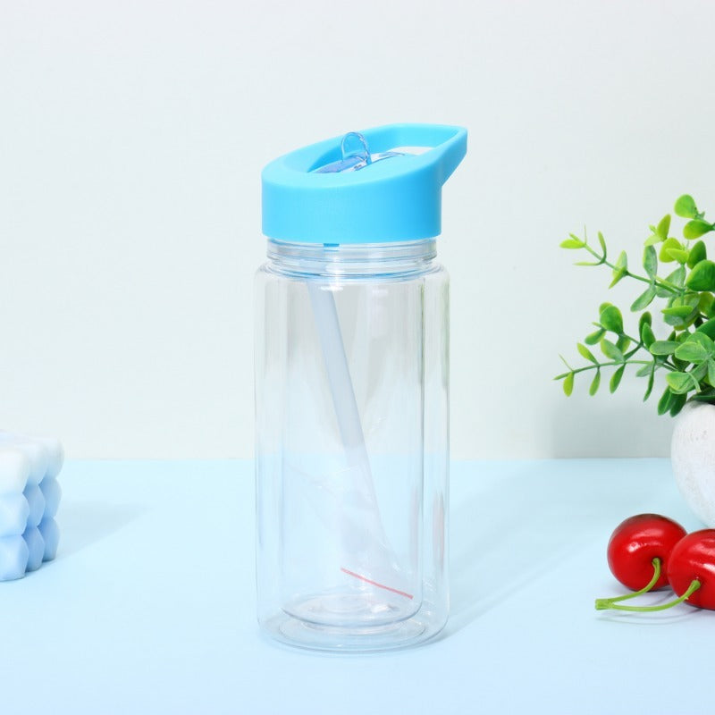 10oz Case (25 Units ) Plastic Pre-drilled Snow Globe Kids Tumbler Double Walled Kids Acrylic Snowglobe Cup with Hole and Plug