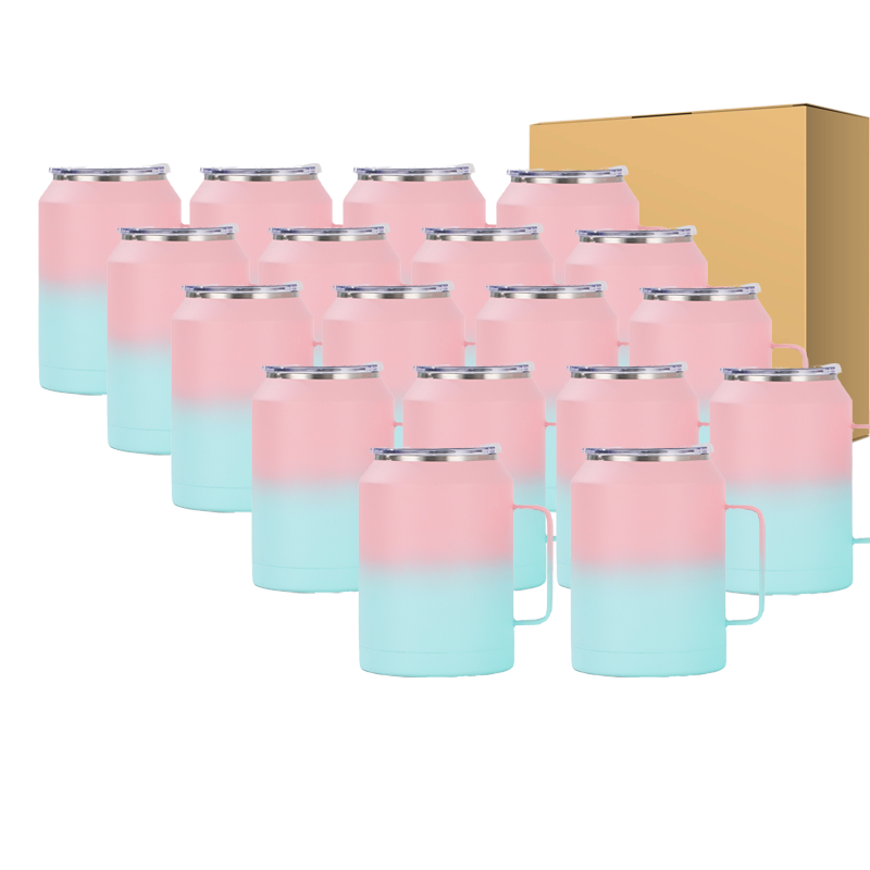 32oz/50oz Sublimation Double Wall Vacuum Insulated Coffee Mug Stainless Steel Water Bottle with Color Straw