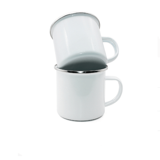 Case of 30pk 12oz Enamel Mug for Sublimation Tumbler Blank with Handle
