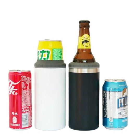 16oz CASE (25 UNITS) 4 in 1 Sublimation Skinny Slim Can Cooler