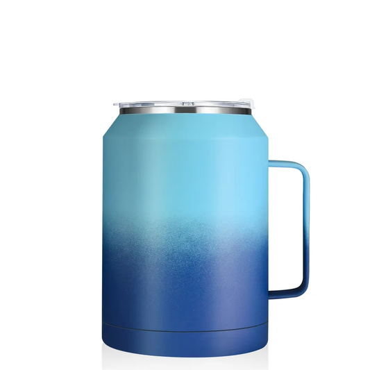 32oz/50oz Sublimation Double Wall Vacuum Insulated Coffee Mug Stainless Steel Water Bottle with Color Straw