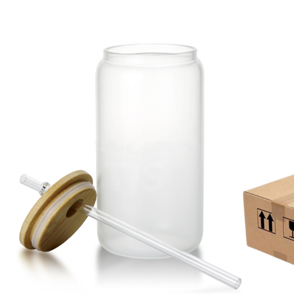 16oz CASE (16/32 UNITS) Glow In Dark Sublimation Matte Beer Glass Can Tumbler