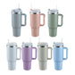 40oz H2.0 Tumbler Stainless Steel  Double Wall Insulated Cup with Handle,