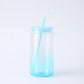 16oz Case (25 Units)  Acrylic Colored Blank Classic Tumblers With Straw