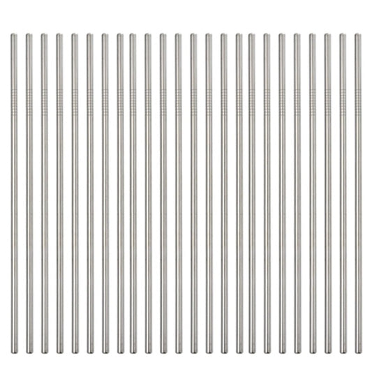 (25 sticks) pack 10.43" Reusable Metal Straws,Plastic and stainless steel