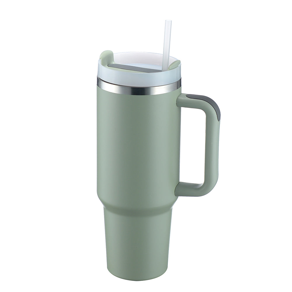 40oz H2.0 Tumbler Stainless Steel  Double Wall Insulated Cup with Handle,