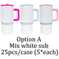 20oz CASE (25 UNITS) Sublimation Glossy Tumbler Leak Proof Flip Straw with Handle