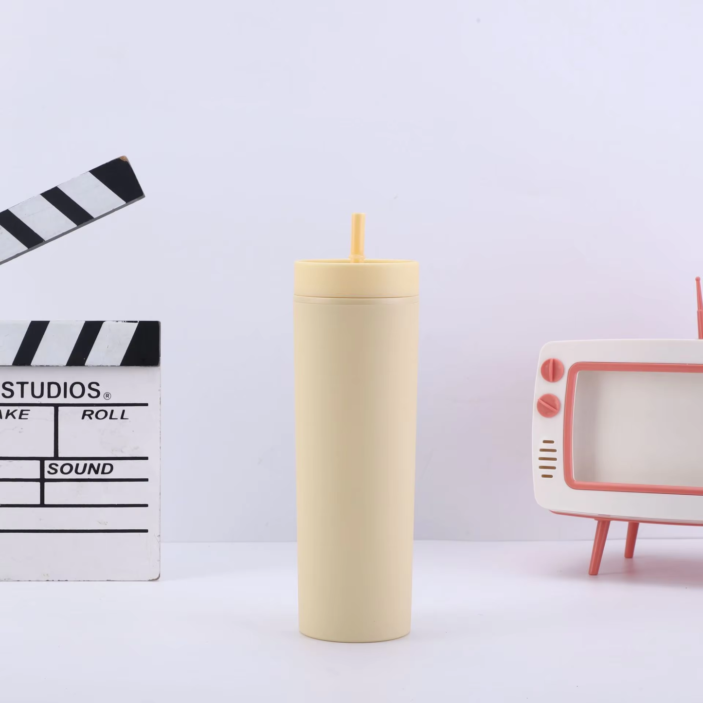 16oz (30 / UNITS) Skinny Matte Pastel Colored Acrylic Tumblers