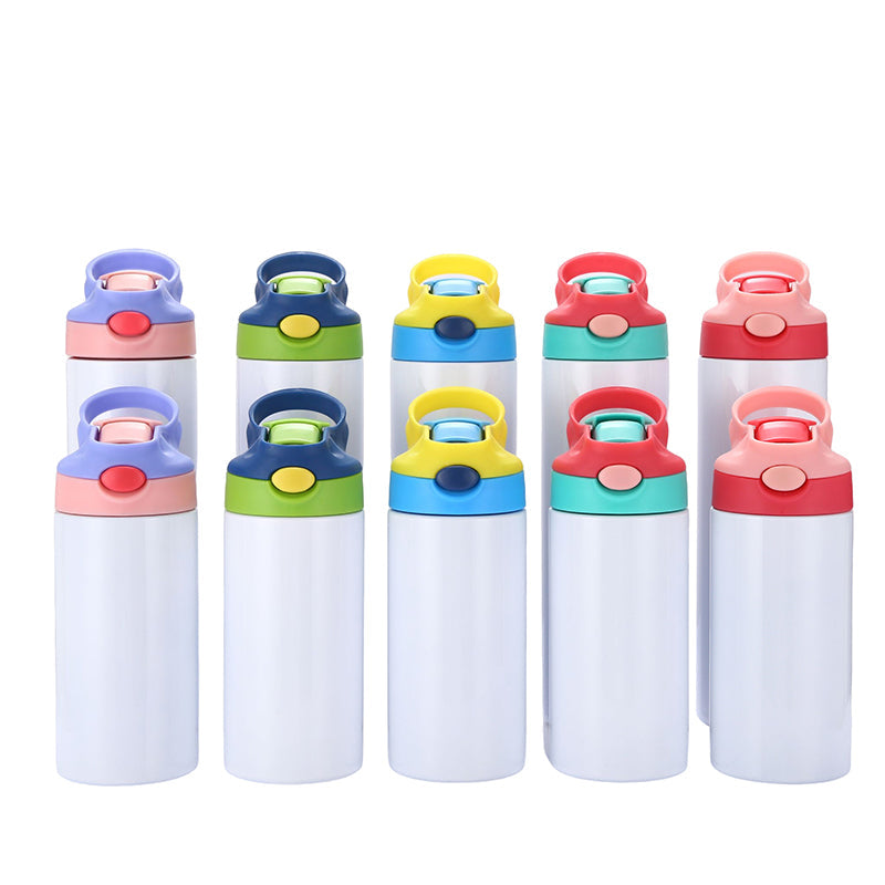 12oz/20oz Case (25 UNITS) Strainght Cute Sippy Cup Kids Tumbler Stainless Steel Water Bottle