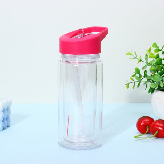10oz Case (25 Units ) Plastic Pre-drilled Snow Globe Kids Tumbler Double Walled Kids Acrylic Snowglobe Cup with Hole and Plug