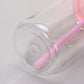 16oz Case (25 Units)  Acrylic Colored Blank Classic Tumblers With Straw Single layer plastic tumbler
