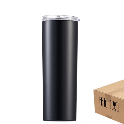 20oz/30oz CASE (25 UNITS) Strainght Skinny Insulated Tumbler / Black