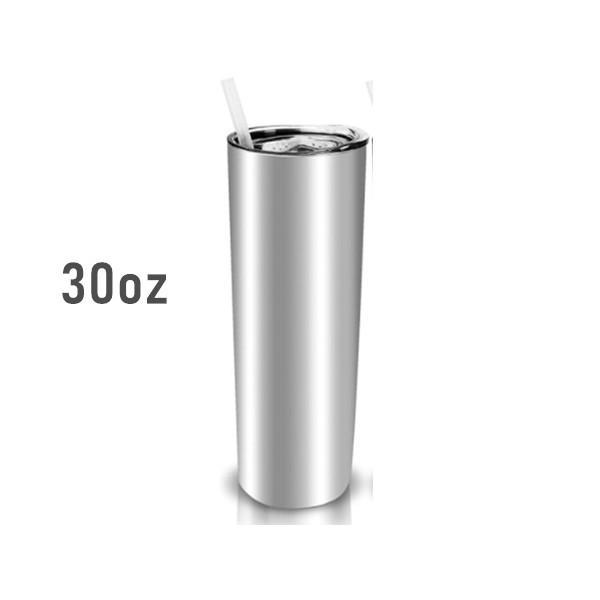 30oz CASE (25 UNITS) Skinny Strainght Insulated Tumbler