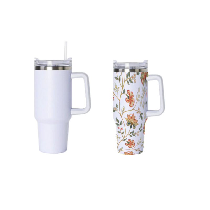 40oz Sublimation Stainless Steel Tumbler With Handle