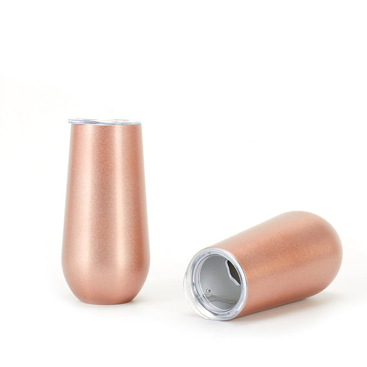 6oz Champagne Beer Cup Rose Gold Stainless Steel